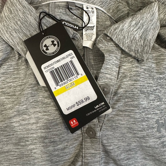 NWT Under Armour Golf Women’s Short Sleeve Size Medium - Picture 6 of 6